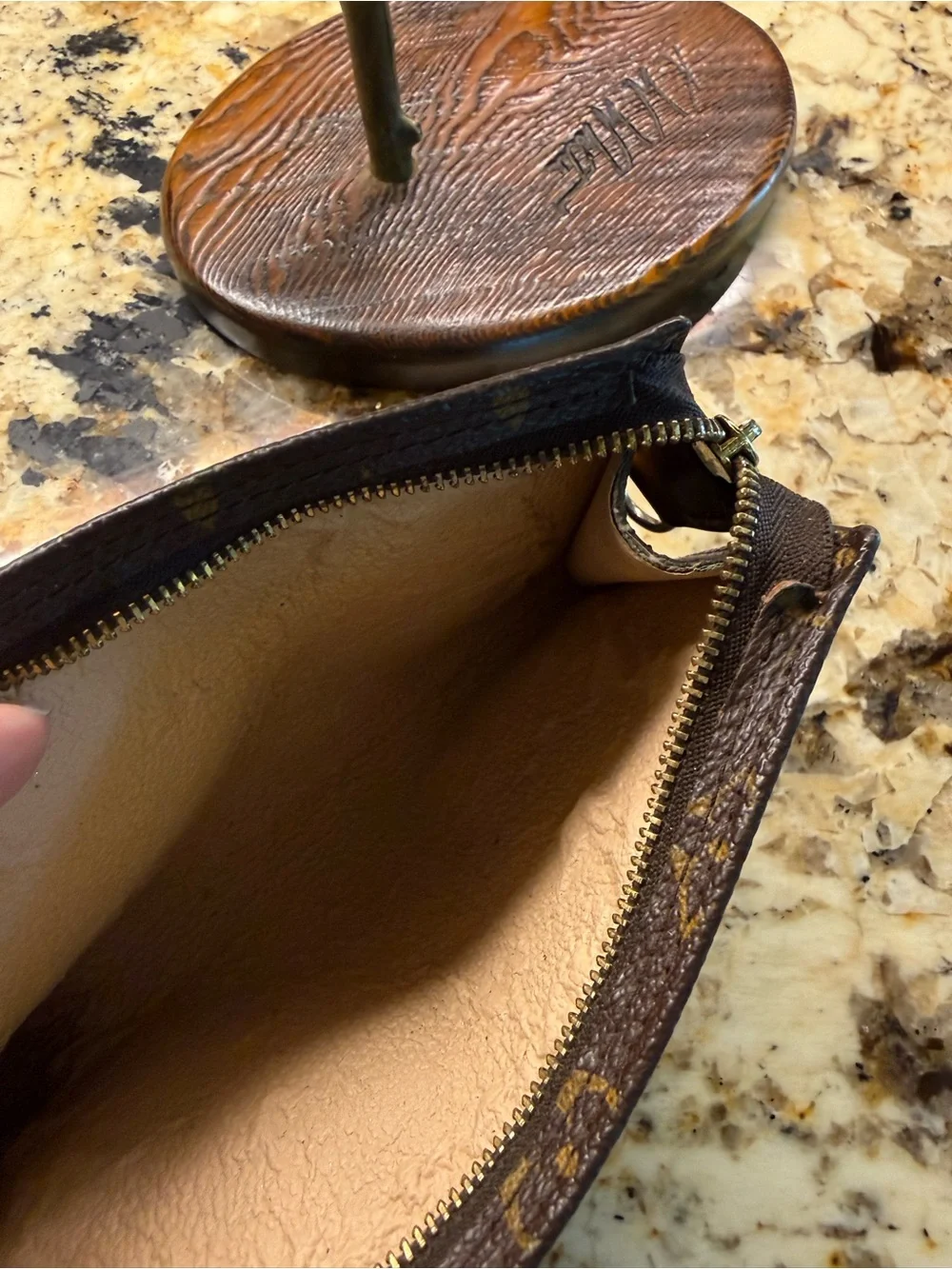 Louis Vuitton Authentic Monogram Canvas Pouch early 2000s